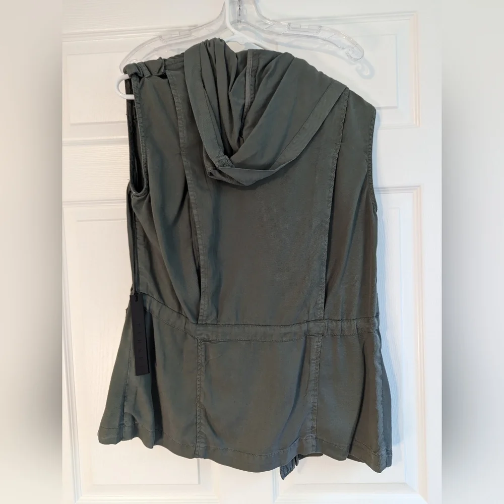 NWT | Tinsel | Joen Rayon Twill Cargo Vest | Olive | S - Picture 2 of 6
